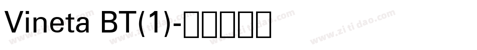 Vineta BT(1)字体转换